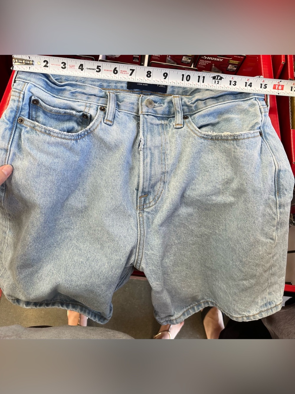 Abercrombie & Fitch Light Wash Denim Jean Shorts - Picture 4 of 6